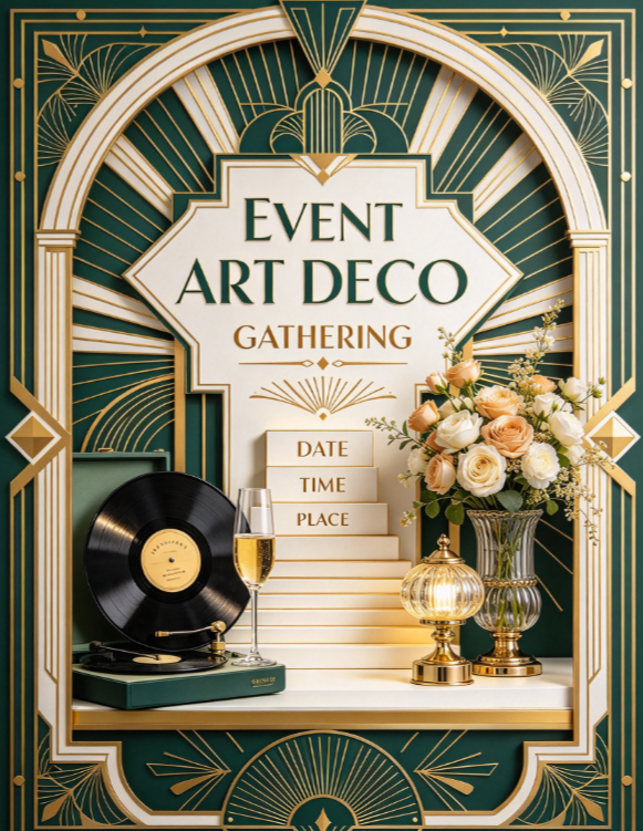 Art Deco Event Poster Template